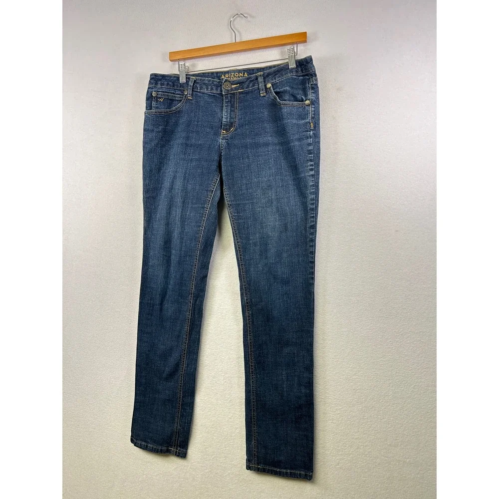 Arizona Jean Co Womens Size 15 Long Dark Wash‎ Straight Leg Denim Jeans